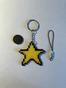 Gwiazda - brelok, zawieszka z koralików