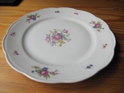 Talerz obiadowy 24 cm - Porcelana Wałbrzych Wawel Krzysztof lata 70