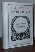 TADEUSZ ROŻEWICZ - Wybór prozy. Biblioteka Narodowa
