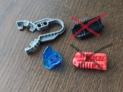 Elementy Lego Bionicle 56484 Technic Hero Factory 90641 - trans dark blue