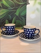 Filiżanki ceramiczne cappuccino komplet  2 szt ceramika Bolesławiec 
