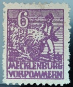 Znaczek pocztowy - Meklemburgia-Pomorze Przednie - Niemcy - 1946r.