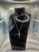 Naszyjnik ,, mama” srebrno złoty