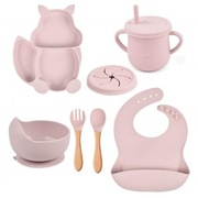 Zestaw prezentowy naczyń dla dzieci Powder Pink