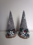 Choinka 30 cm z włóczki aksamitek