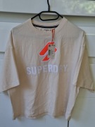 Koszulka damska Superdry Code SL bawełniany t-shirt 38