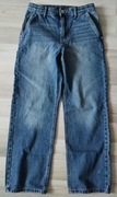 LMTD Spodnie Jeansy Straight Leg niebieski denim 158cm