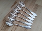 POSREBRZANE ŁYŻECZKI DO KAWY FILIŻANKI DANIA