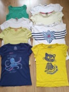 Bluzki z krótkim rękawem dziewczynka 128 cm