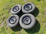 Felgi stalowe VW Audi Skoda VAG 15" 5x112 otwór 57,1 + opony 195/65/15 