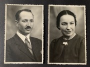 Zestaw dwóch fotografii portretowych – 1942r. Radom, fotograf Ludwik Müller