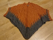 Sweter nietoperz pomarańczowo brązowy