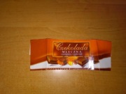 Czekolada mleczna z nadzieniem o smaku toffi 2007 puste opakowanie