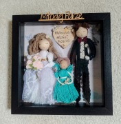 Pamiątka Ślubu , prezent dla młodej pary  ,ramka 