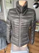 Armani Exchange kurtka damska puchowa M grafit kacze pierze pikowana talia