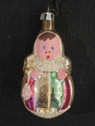 Bombka prl babuszka łowiczanka retro ozdoby bombki  choinkowe vintage 