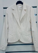 H M Biała bawełniana marynarka roz.M