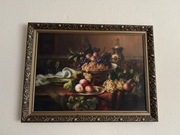 Obraz olejny Martwa Natura w ramie