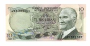 TURCJA 10 LIRASI 1970  P186 10538