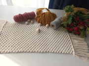 Bieżnik, podkładka na stół, serwetka, makrama