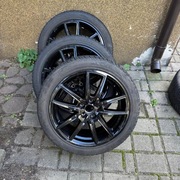 Koła 5x100 Polo 2g AW 6r Zimowe opony  czarne 215 45 r17 felgi