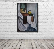 obraz malarski Martwa natura wystrój 100x70 błękity granat