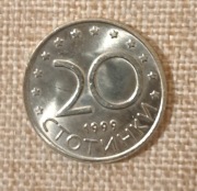 20 CTOTNHKN Bułgaria, z 1999 roku .