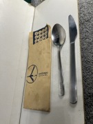 sztucce noż lyzka  malutkie dla dziecka lot samolotowe gerlach vintagie