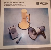 UNITRA Tonsil megafony tranzystorowe, prospekt reklamowy.