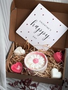 Prezent na Walentynki | Świeca sojowa handmade | zestaw prezentowy