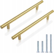 Probrico Uchwyty do szafek 5 sztuk 22,5 cm Złote, stal nierdzewna