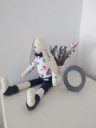 Królik tilda z imieniem 47 cm pokój dziecka chrzes