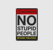 Tabliczka z zabawnym napisem, 21x14cm Druk 3D