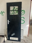 DRZWI ŁAZIENKOWE 70-200 PRAWE CZARNE