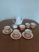 Serwis kawowy Roman z Chodzieży porcelana PRL
