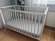 Łóżeczko dziecięce Ikea Gulliver + materac Hilding Dobranocka 120x60