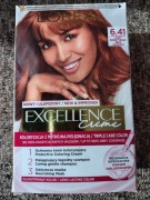 Farba do włosów Excellence creme 6.41 Loreal jasny bursztynowy brąz 