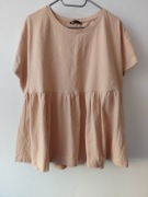 Bluzka beżowa roz.L/xl wymiary opis firmy Zara