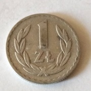 Moneta 1zl z 1949 bez znaku mennicy 