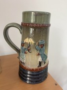 Kufel wazon ceramiczny vintage faience fajans perełka handmade prezent