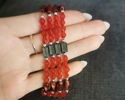 Biżuteria wielofunkcyjna magnetyczna czerwono-srebrna