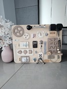 Duża Tablica manipulacyjna Naanaa Woody  Maxi 60x48 beż