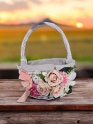 Koszyczek wielkanocny zdobiony