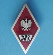 III RP Absolwentka WSO WRiA  tzw. rombik wzór 1990 (orzeł z koroną)