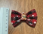 Świąteczne spinki do włosów ręcznie robione 