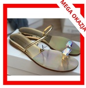 Złote klapki od CASADEI ** MEGA OKAZJA**