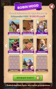 Zestaw kart „Robin Hood” Coin Master (1x karta