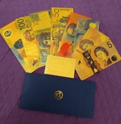Zestaw kolekcjonerskich banknotów - Dolary Australia 