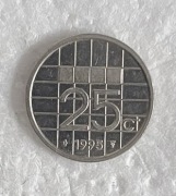Moneta 25 CENTÓW 1995 HOLANDIA 