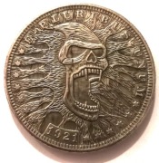 krzycząca czaszka pawiana One Dollar dolar